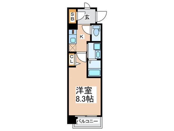 アスリ－ト本町リバ－ウエストの物件間取画像